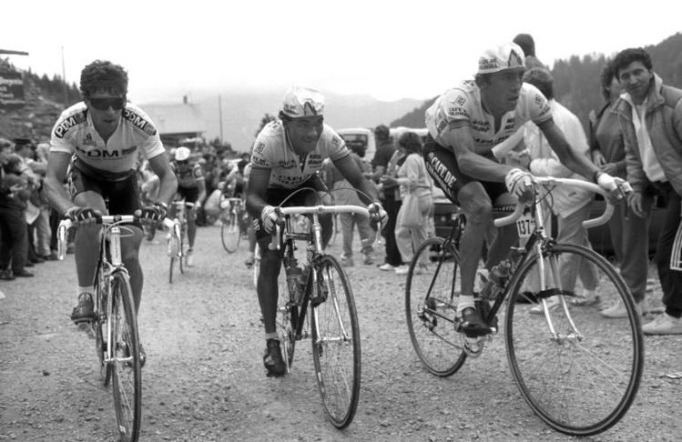 Fabio Parra, Rafael Acevedo y Pedro Delgado.

#Ciclismo
#TourdeFrancia
#TDF87
#RamónCabezasEzquerra
#CristóbalCabezasMartín