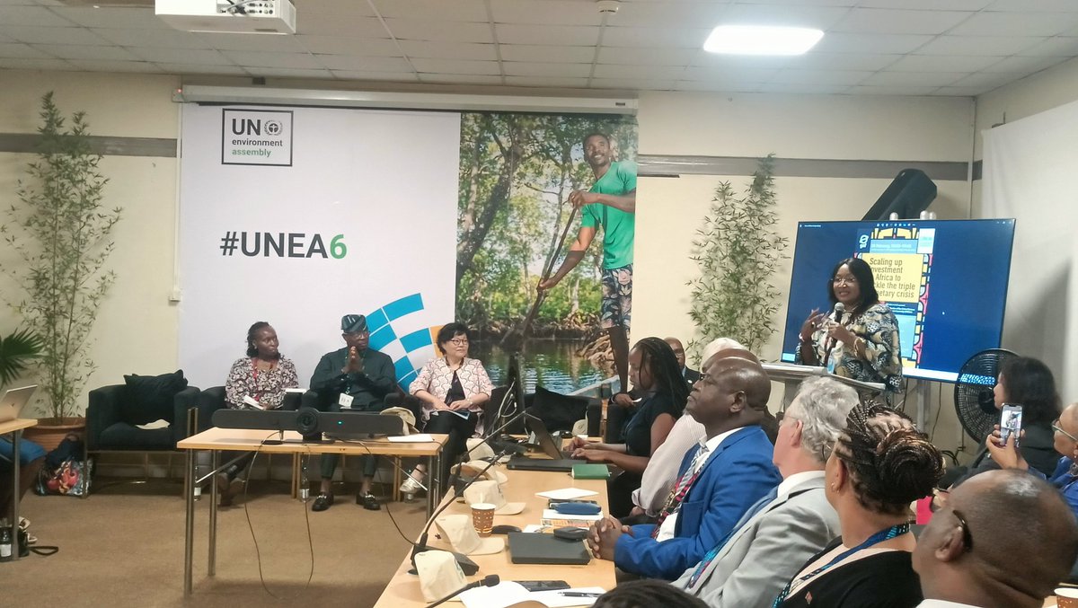 Resounding applauds as @RoseMwebaza share the wonderful work and milestones @UNEP_Africa has achieved within the framework of @theGEF financing across different levels in the continent. A motivational speech, very reassuring and proving Africa has got what it takes to succeed.