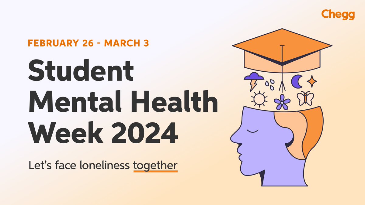 Mental Health matters, especially for young people. FULL STOP. We’re proud to support the second annual global #StudentMentalHealthWeek from @Chegg and inspiring nonprofits worldwide from Feb 26 to Mar 3. #SMHW2024 chegg.org/student-mental…