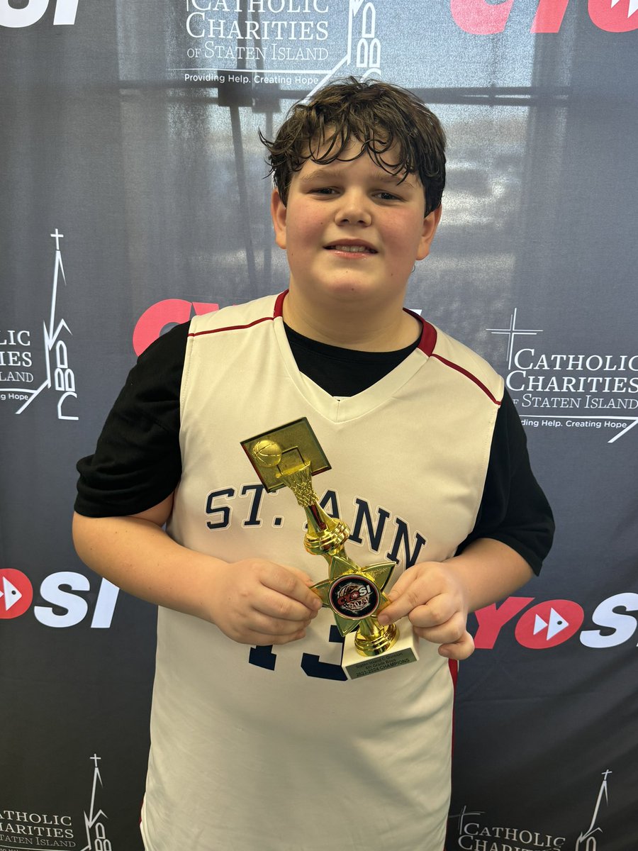 robinsavs's tweet photo. @SI_Academy let’s hear it for Alex (8th grade undefeated season) and Lucas (5/6th grade) taking CYO basketball Championship titles 2023/24. So proud! https://t.co/4SgJu9Foma