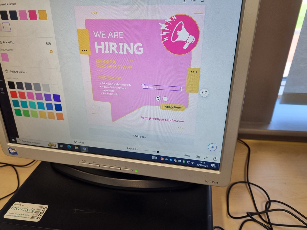 Super impressed with S2 today, who created these amazing job adverts through Canva! 👏🏻🧑‍💻👩‍💻