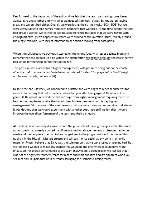 Roma__R24's tweet photo. Statement regarding Europe Saviors

The following statement is not being shared in any way to tarnish, shame or judge any of the people that are or were involved with the organization of Europe Saviors Club.

I would like for everyone to read this and come to their own conclusions.

These are just facts.

Thank you for reading it all.

The team just wanted to play.