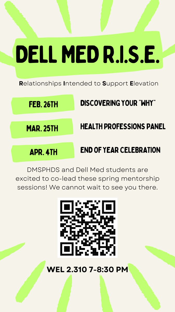 The events don’t stop! Our first Mentorship Meeting of the semester is today as well. Come out to hear advice on discovering your why!