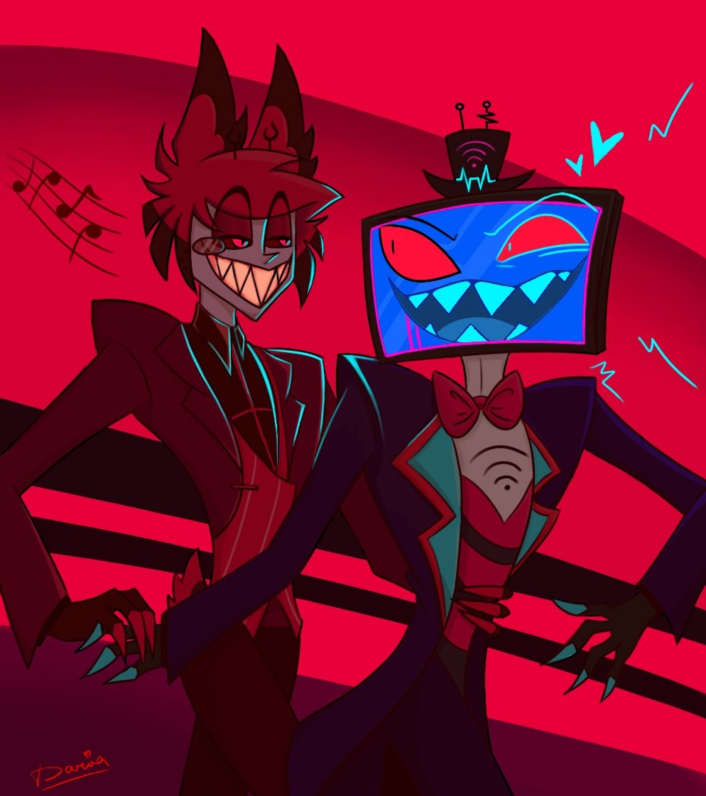 KiyoshiSempai's tweet photo. Shall we dance, my dear fellow?✨
#StaticRadio #voxal #HazbinHotelFanart  #Vox #Alastor https://t.co/g7OwitoF04