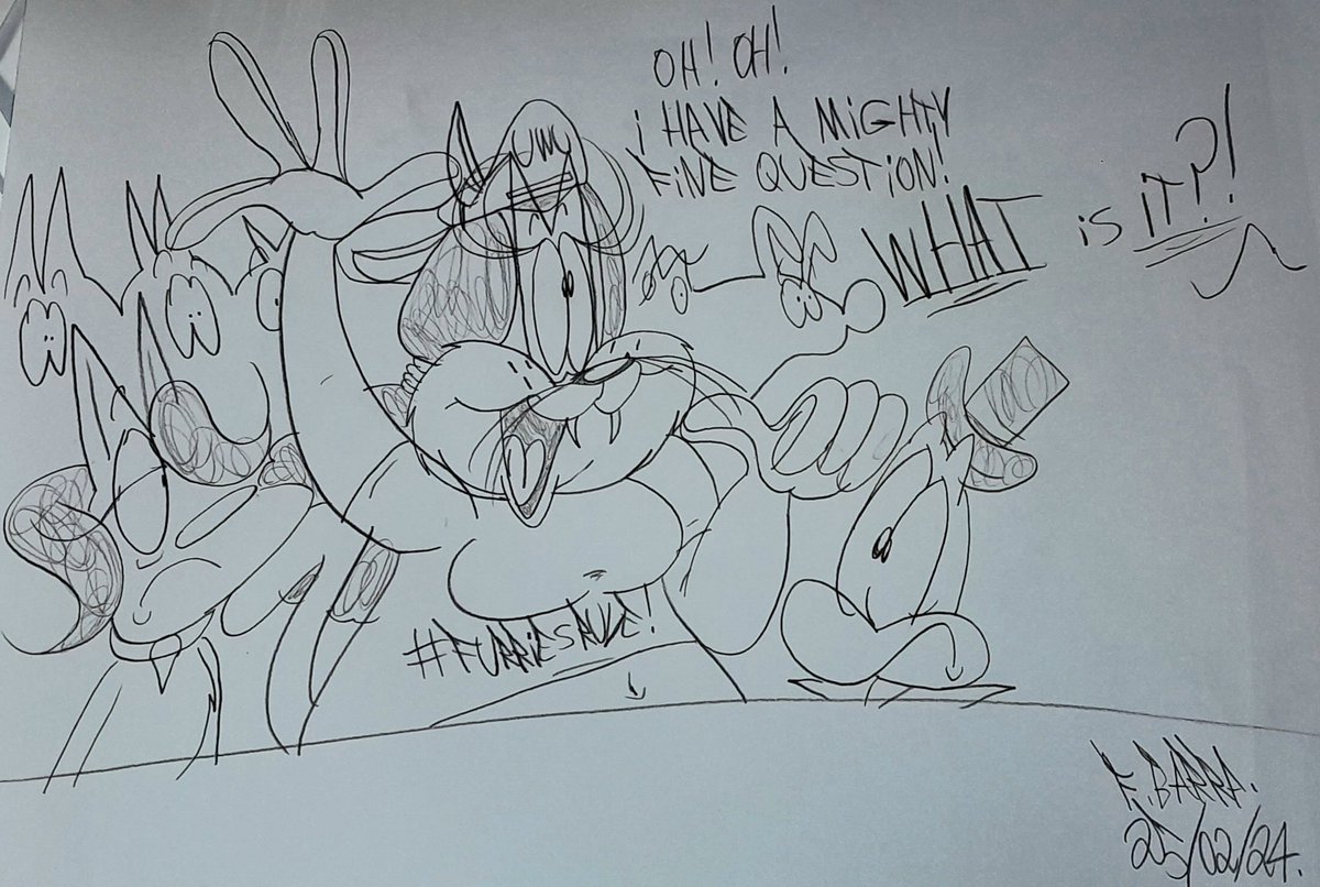 Gfurriends's tweet photo. #FurriesRule! 🥰
(Art Thread!; 1/2)
#GirlFurriends! #myart #traditionalart #originalcharacterart #Animaniacs #pinkyandthebrain @bakertoons @ProductionsEric #jellystone #fanart #furryconvention https://t.co/SdXfQSUXim