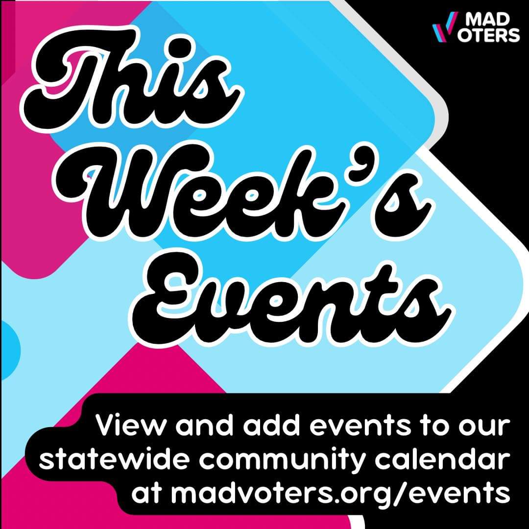 Check out upcoming events all around Indiana at madvoters.org/events. 
Got an event in your area that MADVoters should know about? You can add it to the calendar too!
#madvoters #mutuallyassureddemocracy #getmadindiana #educationisactivism #collaboration #communitycalendar