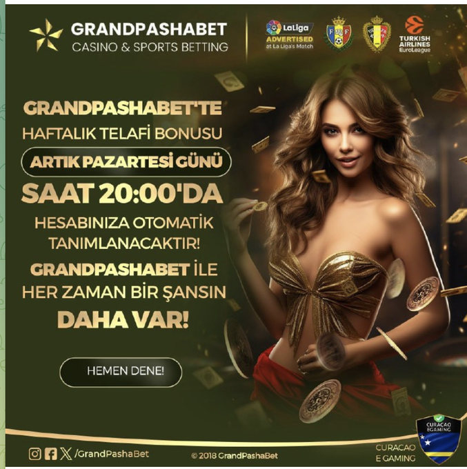 🌟 Grandpasha.com adresini ziyaret et, #Grandpasha ile premium casino deneyimini yaşa! Lüks ve kazanç bir arada. 📷