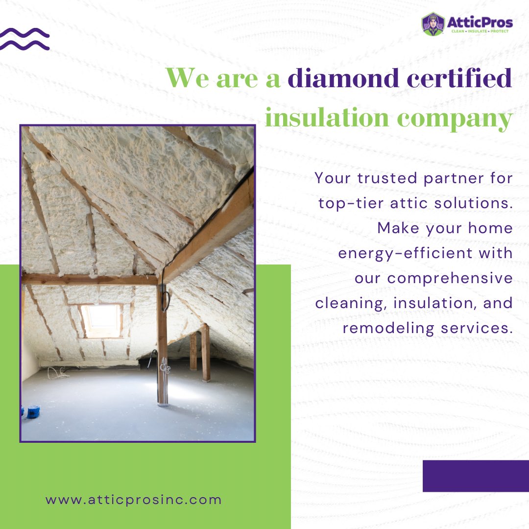 AtticPros1's tweet image. ✨ Elevate your home&apos;s energy efficiency with our diamond-certified insulation services! 💎 

Partner with us for top-tier solutions today! 
atticprosinc.com

#InsulationExperts #HomeEnergyEfficiency #AtticSolutions #DiamondCertified #TrustworthyServices