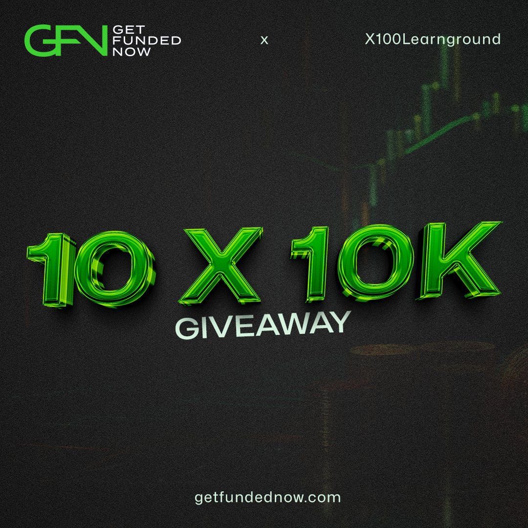 PsychedeliaAcad's tweet photo. 10 X $10,000 Challenge Account GIVEAWAY

If you want to win, do these📌

-Follow @gfntrader | @neeravvadera

-Follow @X100Learnground | @Alphadevorg

-Like &amp; Repost this giveaway
-Tag 3 friends in the comment

Engage on @gfntrader pinned post

Winners in 48hrs, LFG🎯🔥 https://t.co/yHpHbXiPYx