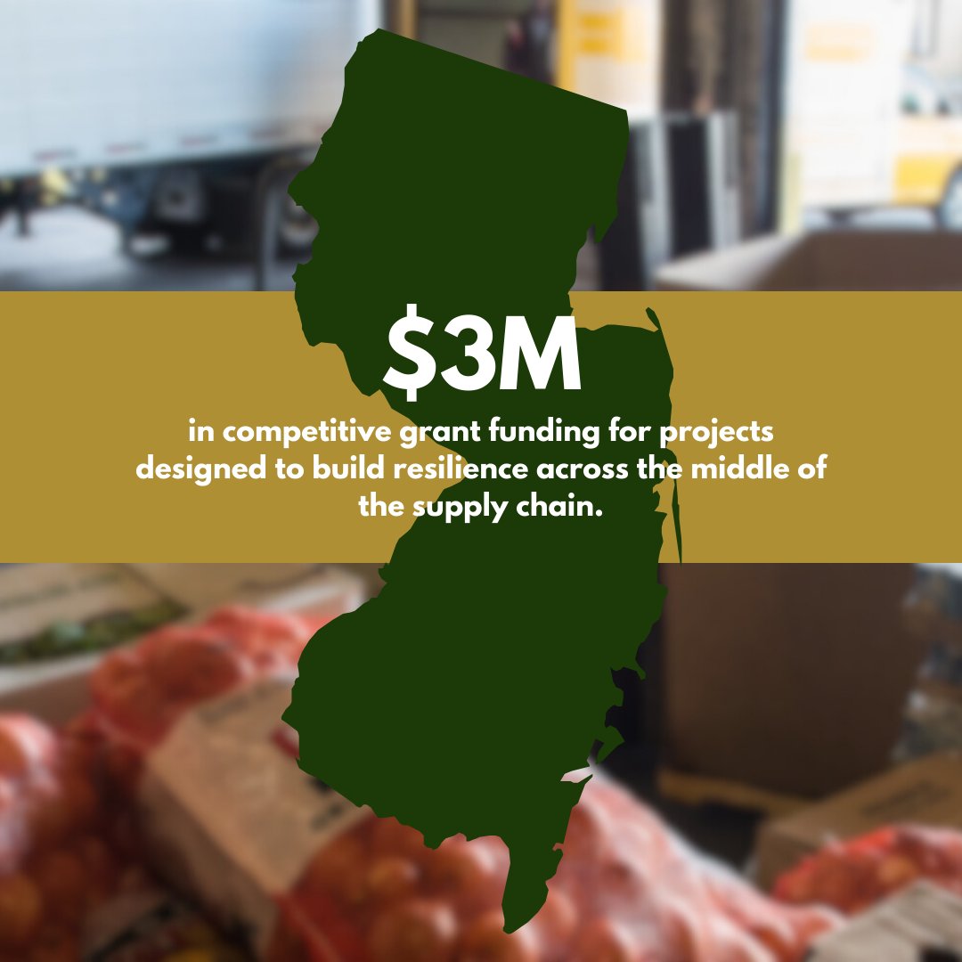 USDA_AMS's tweet image. USDA AMS has a cooperative agreement with New Jersey under the Resilient Food Systems Infrastructure Program (RFSI). More than $3M is available in grant funding. @NJDA is taking applications through March 15, 2024. 

ow.ly/mXFK50QHXZ6