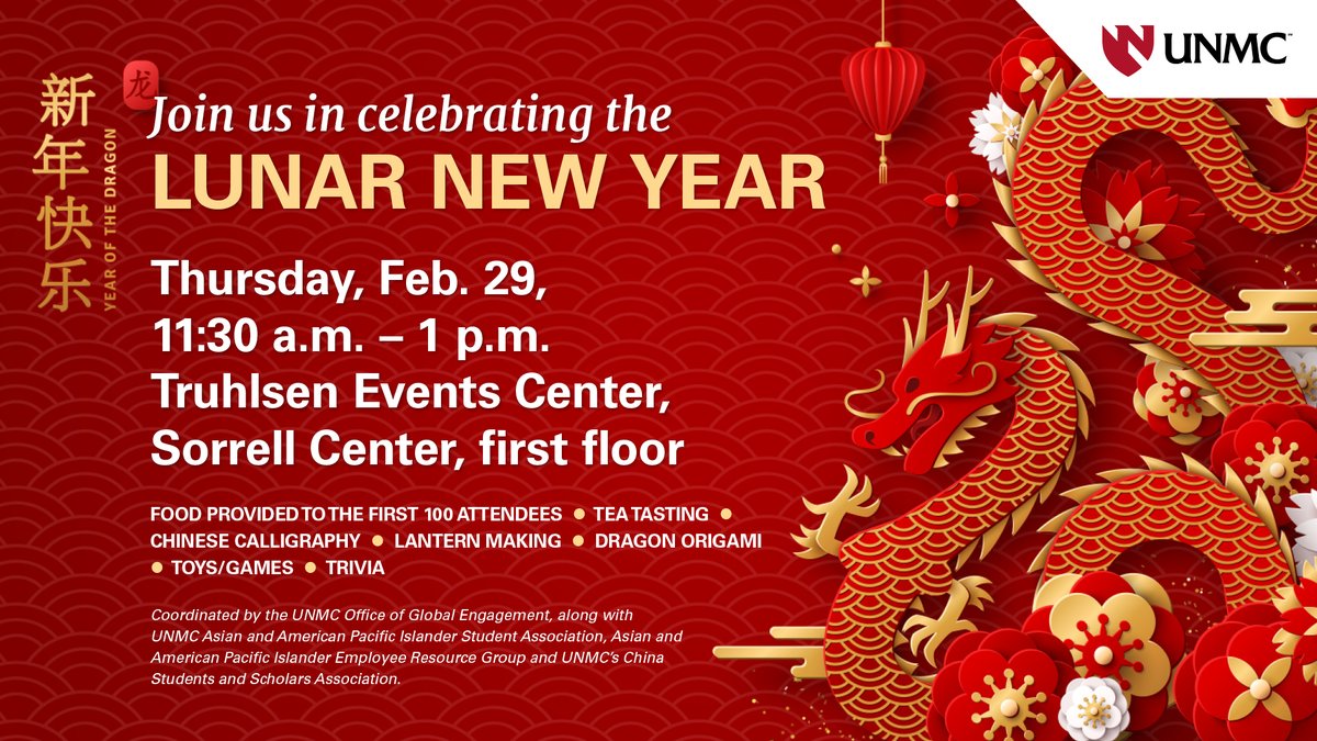 Save the date for the campus Lunar New Year event this week!