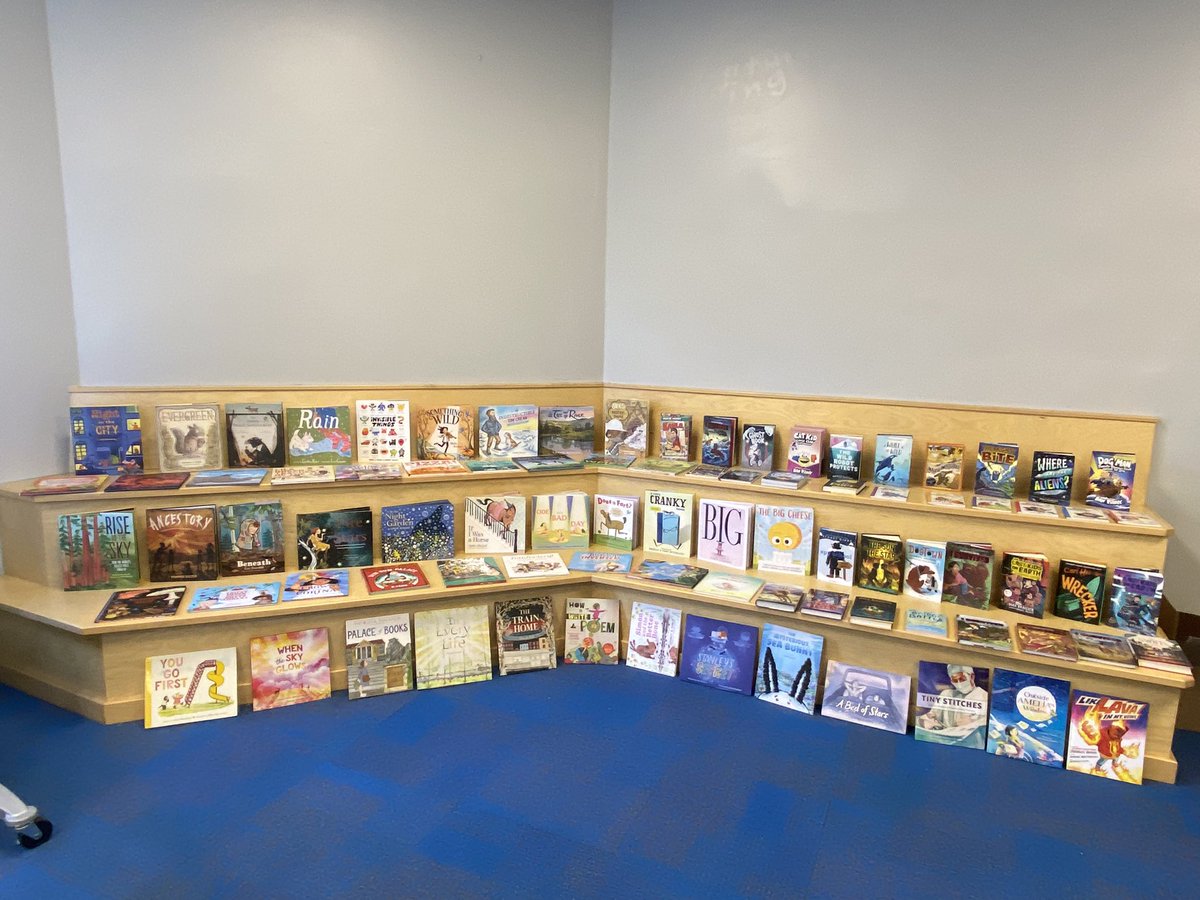These brand new titles are unboxed and ready for our Lincoln Library Lovers donation program tomorrow and Wednesday. See you there! <a href="/LincolnWPS/">Lincoln School</a> Thanks to <a href="/BookendsNJ/">Bookends, Ridgewood</a> for helping us acquire the books!
