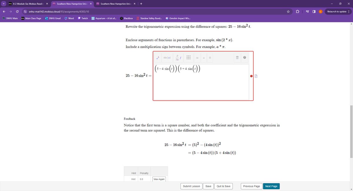 alice_moonara's tweet photo. I'm working on some math for college, and like... I'm 100% positive that my answer is the SAME as what they wanted. Or am I not seeing something? Helpppppp
#MathIsntMathing https://t.co/0n3QUC88Zp
