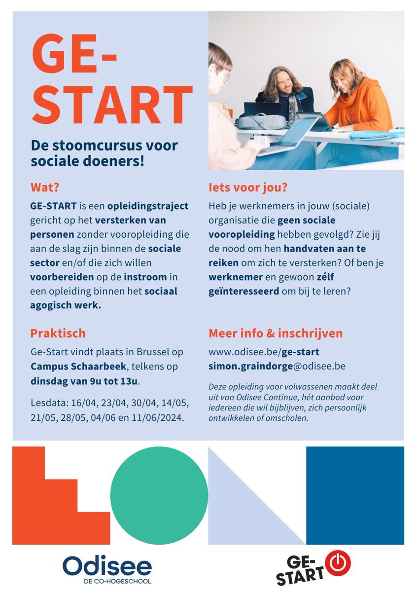 mjancl's tweet photo. Heb je werknemers in jouw (sociale) organisatie die geen sociale vooropleiding hebben gevolgd? Zie jij de nood om hen handvaten aan te reiken om zich te versterken? Of ben je werknemer en gewoon zélf geïnteresseerd om bij te leren? Check https://t.co/0Alg02R4y4 @odiseehogesch https://t.co/srTo66d8gt