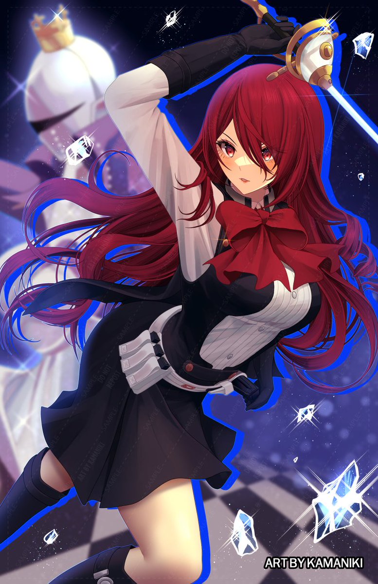 kirijou mitsuru weapon red hair sword long hair red eyes skirt 1girl  illustration images