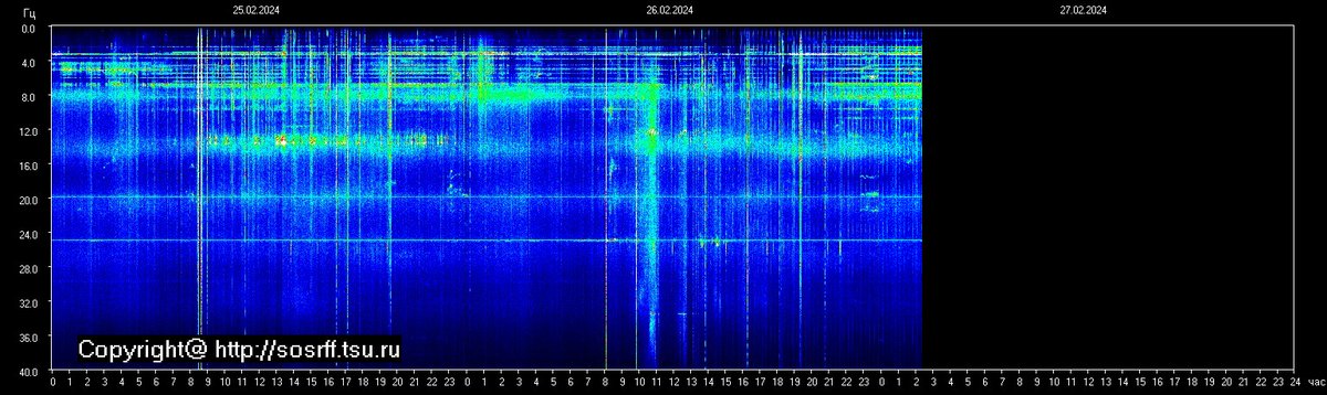 LiveSchumann's tweet photo. Tomsk, Russia. Shumaan Resonance
UTC 07:30 PM 26/02/24
#SchumannResonance https://t.co/1PH84MNltO