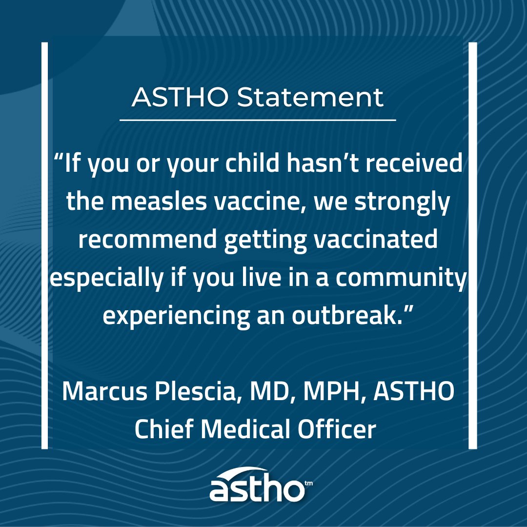 State health officials alarmed by U.S. measles outbreaks, stress the importance of adhering to established public health practices and vaccinating the unvaccinated: bit.ly/3wttlvI #Outbreak #Measles #PublicHealth