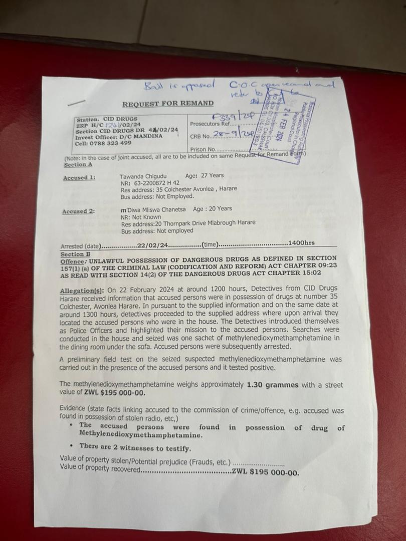 One of my daughters, the 3rd born who stays with her mother, was arrested over a drug charge. I have made the tough decision to lay it out here for posterity, clarity and factuality to prevail before the issue is bastardized in the social fora.