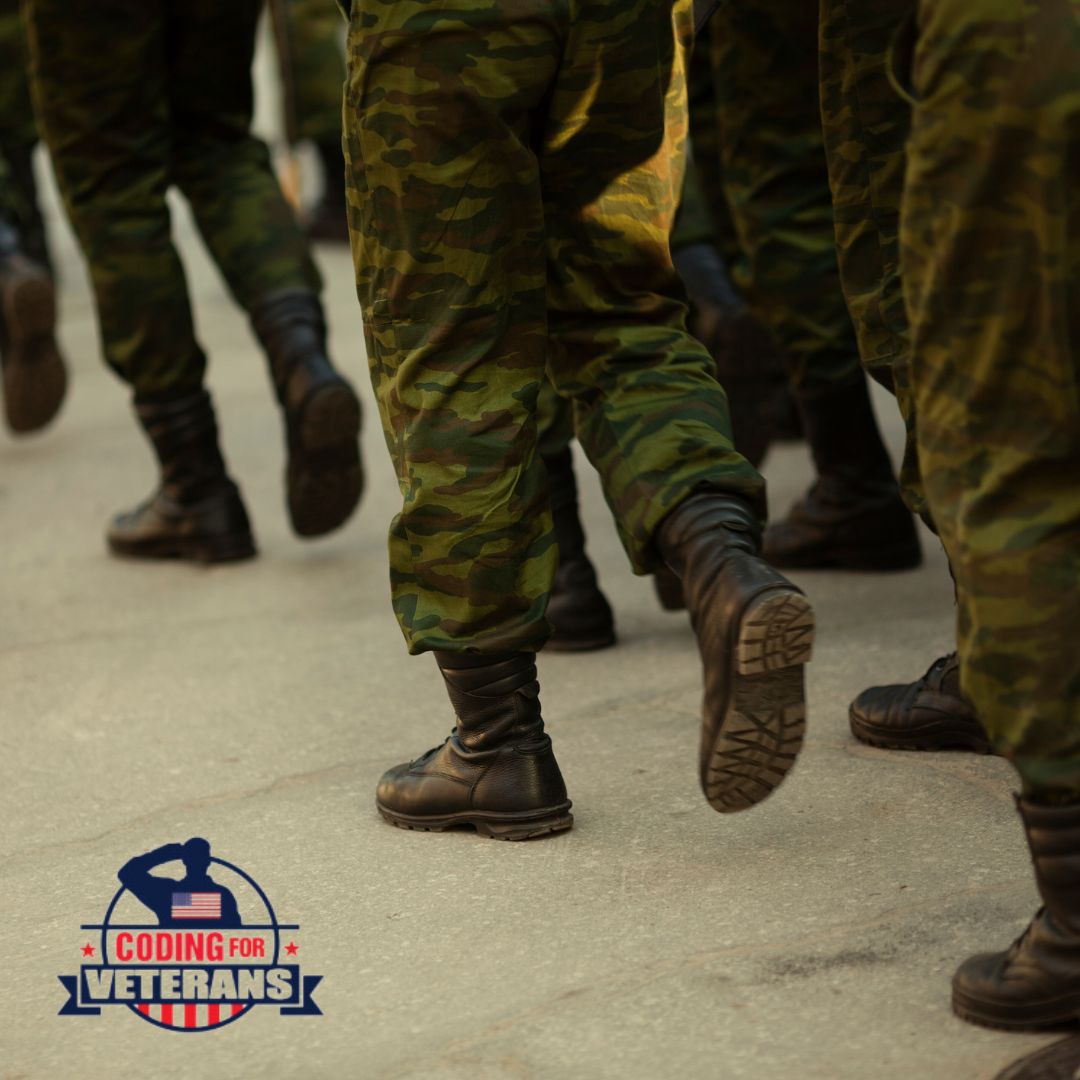 Walk into your future confidently with our GI Bill Funded program! codingforveterans.com/us-home/ #TechForAllVets #Veterans #OnlineLearning #CareerBoost #TechSkills #TechStability #Coding #Military