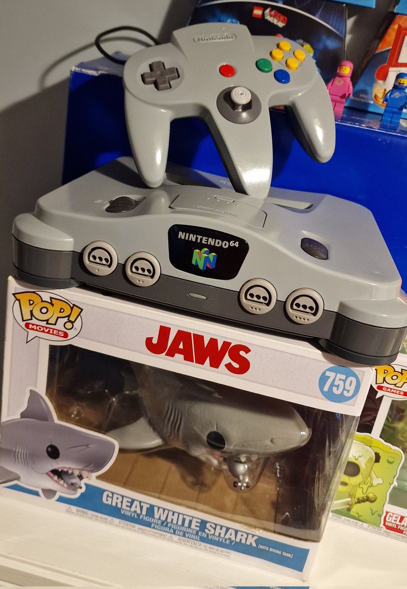 Gamedesigndiary's tweet photo. Just gave my beaten up N64 a fresh coat of paint :) #Nintendo #n64 #Retro #retrogames https://t.co/z8QJWx0BGT