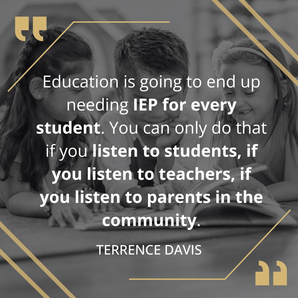 By embracing Individualized Education Plans (IEPs) for all students, we acknowledge that one size does not fit all in education. Achieving this demands listening. Find out more about in Terrence's (@tdav8) episode of VFE bit.ly/3SOvsln #BlackHistoryMonth