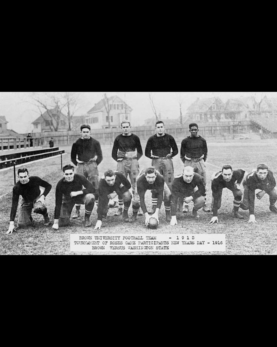 In honor of #BlackHistoryMonth, we celebrate Fritz Pollard for breaking the Bowl Game color barrier! Pollard became the first African-American to play in a Bowl Game where he played in the 1916 @rosebowlgame. In the game, he had 13 carries for 47 yards and was later the first