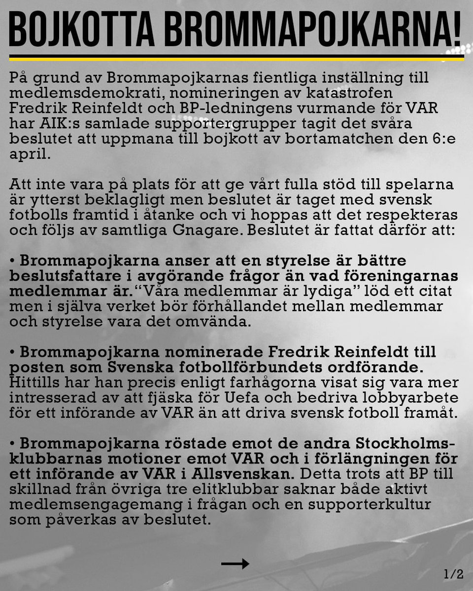 Svenska Supportrar 🇸🇪 tweet media