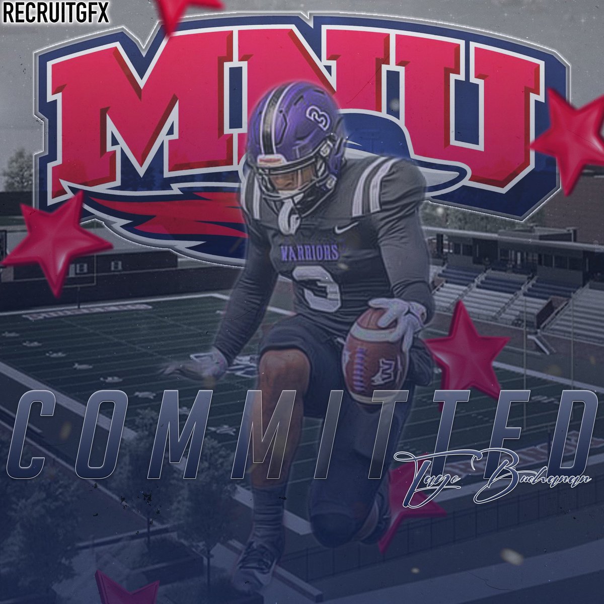 Committed to @MNUFootball_ Thank you to all the coaches that recruited me !