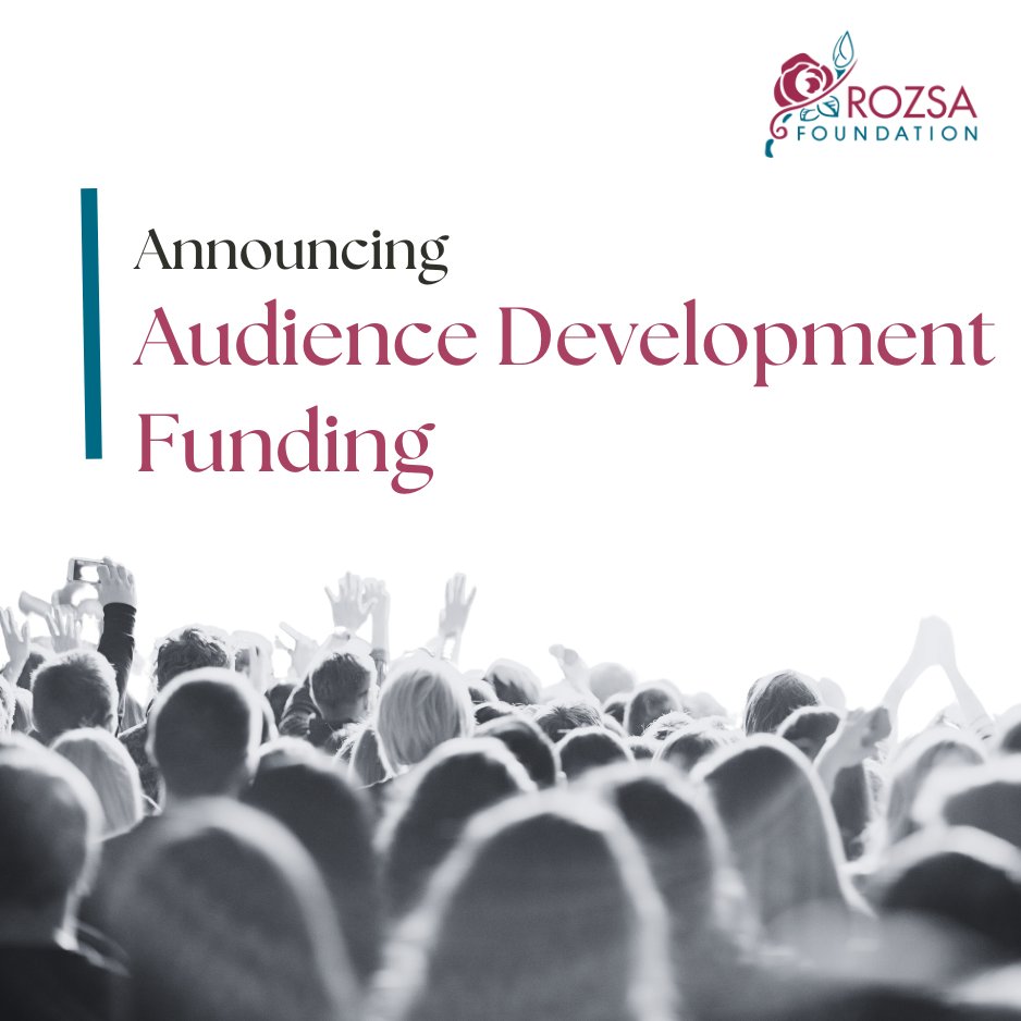 Audience Development Funding Program is intended to support arts organizations in their efforts to engage arts audiences, both by learning about their existing audiences and by designing & testing new strategies aimed at increasing attendance. Guidelines; rozsafoundation.com/audience-devel…