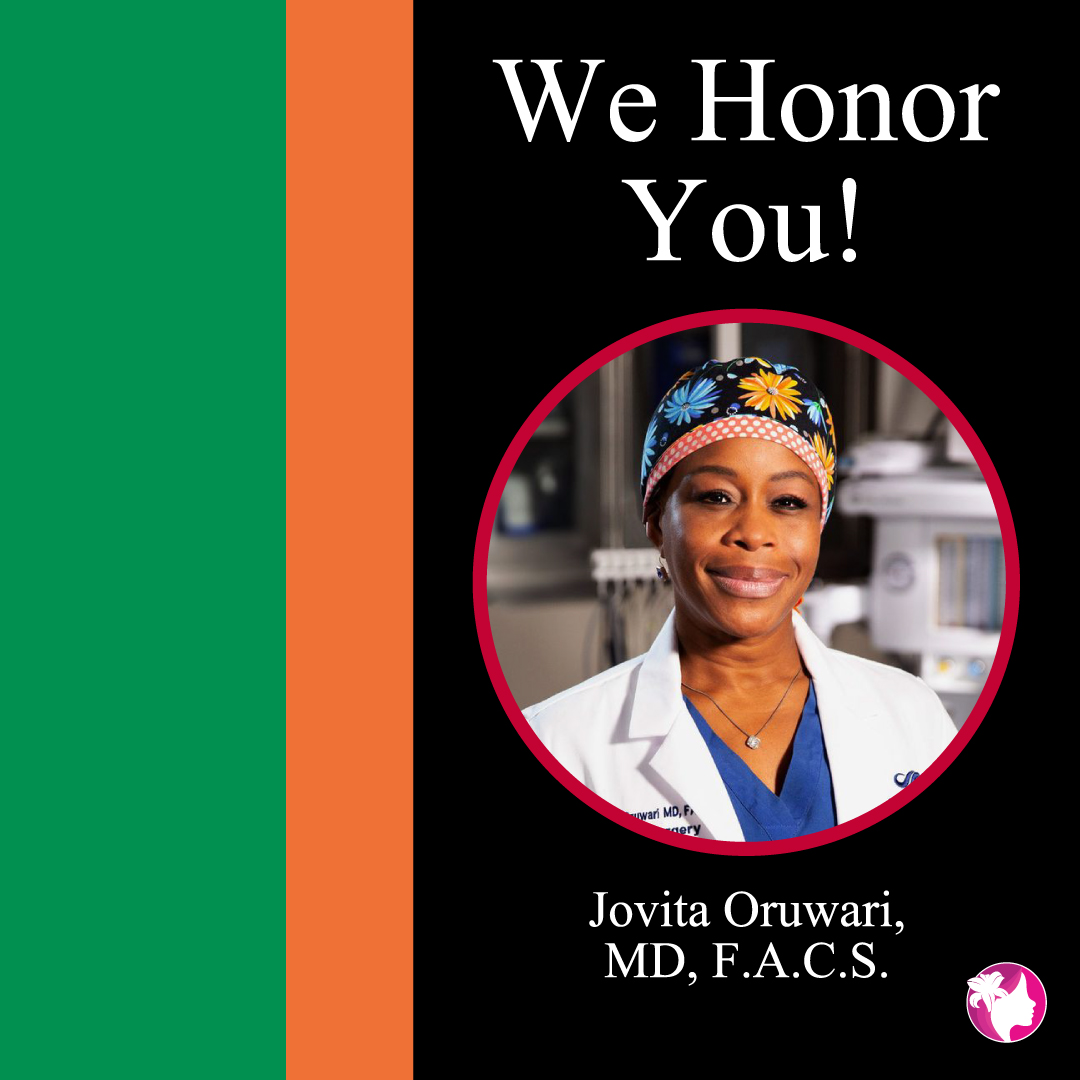 Dr. Oruwari is a board-certified surgeon with a special passion for treating young & minority women facing breast cancer. With extensive training in Hidden Scar #BreastCancer Surgery, she's dedicated to advanced care for her patients. Let's celebrate her this #BlackHistoryMonth !