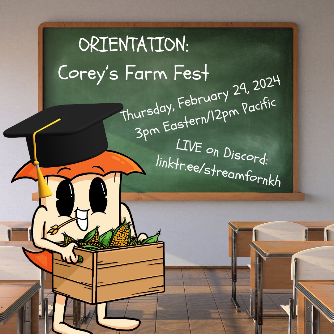 STREAM_NKH's tweet photo. First charity stream? Fiftieth?
Join us for Orientation! We're going to walk through setting up our own campaign for #CoreysFarmFest, from signing up on @Tiltify to charity stream success.
Come see how easy it is to get started on a campaign that helps end childhood hunger! https://t.co/6oVrGHzKJ5
