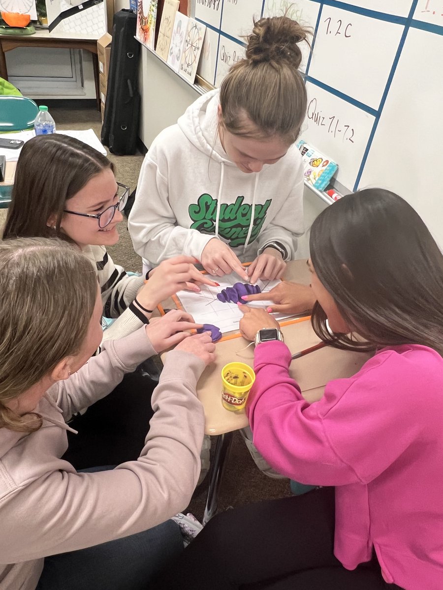 🌈 Who knew Play-doh could be so educational! Our Calculus students are at it again, crafting incredible 3D representations of solids with known cross sections. 📐✨ #MathIsFun #CalculusArt #bentoncentral #BentonisBest #betterinbenton