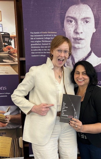 BPJ in the wild! Chad Walsh Chapbook Prize winner @katiefar and BPJ editor Kirun Kapur hanging out with the spirit of Emily Dickinson and celebrating Katie's glorious book in Amherst, MA. Grab a copy of A Net to Catch My Body in its Weaving today! bpj.org/product/a-net-…