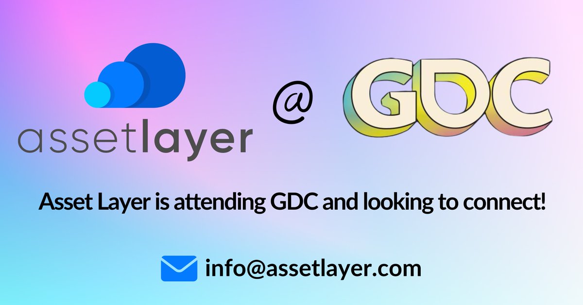 Asset Layer (@assetlayer) on Twitter photo The Asset Layer team is attending GDC!
We're looking to connect with studios, devs, designers, and other creators who are interested in integrating Roblox/Fortnite style creator economy features into their games.
Sound like you? Email us at info@assetlayer.com & let's connect! The Asset Layer team is attending GDC!
We're looking to connect with studios, devs, designers, and other creators who are interested in integrating Roblox/Fortnite style creator economy features into their games.
Sound like you? Email us at info@assetlayer.com & let's connect!