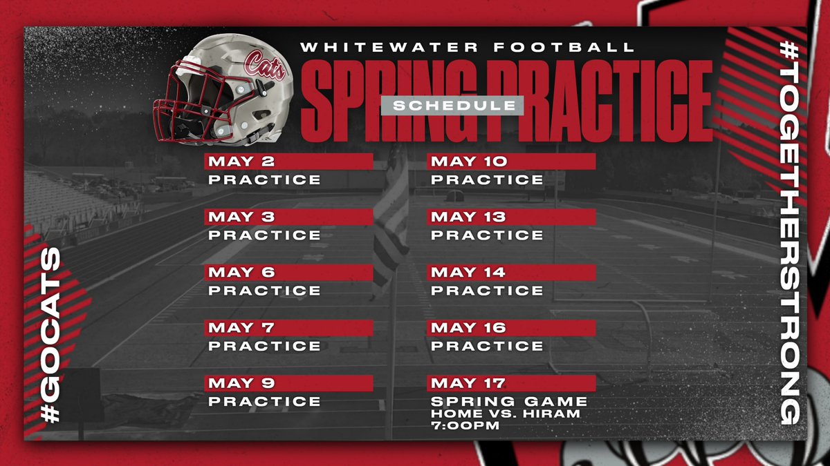 Chad Frazier (@coachcfrazier) on Twitter photo GO CATS!
#TOGETHERSTRONG
<a href="/Cats_Recruiting/">Whitewater Football Recruiting</a>
<a href="/WHSAthletics_/">Whitewater High School Athletics</a> GO CATS!
#TOGETHERSTRONG
<a href="/Cats_Recruiting/">Whitewater Football Recruiting</a>
<a href="/WHSAthletics_/">Whitewater High School Athletics</a>