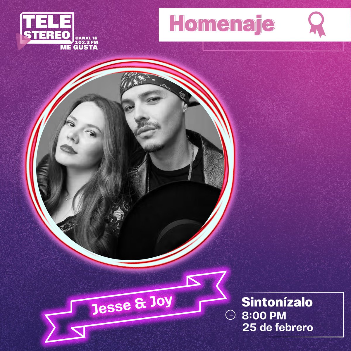 telestereonic's tweet photo. Love in the air ❣️ 😍
👇🏼 Esta noche disfrutá de la música 🎶de @jesseyjoy 🎤 en el #Homenaje que preparamos desde #TeleStereo.
La mejor música se disfruta con nosotros. ❤️🩹🥹
📻 Escuchanos en 102.3 FM
📺 ¡Canal 16 - Me gusta!
#TeleStereo #Nicaragua #música https://t.co/IKl8XKqHTJ