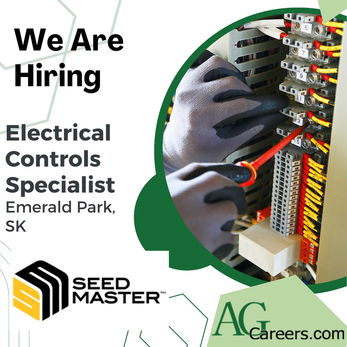 .<a href="/SeedMasterMfg/">SeedMaster Mfg.</a> is #Hiring an Electrical Controls Specialist! 

This role will support the service department by troubleshooting electrical/software issues on released products.

Discover more on #AgCareers: ow.ly/sLK950QHNKh