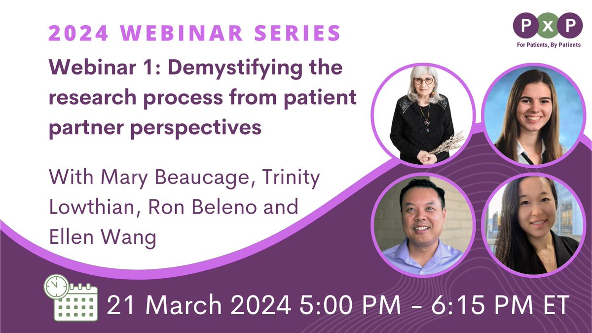 🤩Over 150 people are already registered. Have you? The webinar is free, fully virtual, and live translated captions will be available in 30+ languages. The recording will also be available to watch back after the event. Sign up here: bit.ly/pxp-2024-webin… #PatientEngagement