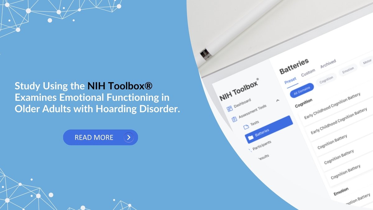 NIHToolbox's tweet image. Hoarding disorder often result in increased levels of social isolation, which can lead to negative health outcomes in older adults. Learn how the #NIHToolbox was used to examine #emotionalfunctioning in older adults with hoarding disorder.

⬇️ Read More:
ow.ly/isUj50QGOyc