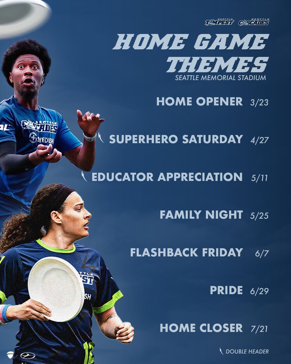Get a head start on your game day fit planning! Here are our 2024 home game themes:
🏟️ Home Opener! Start the season with a bang by welcoming your Tempest to Memorial Stadium for the 2024 season.

Grab your tickets now: buff.ly/4a5IWAS