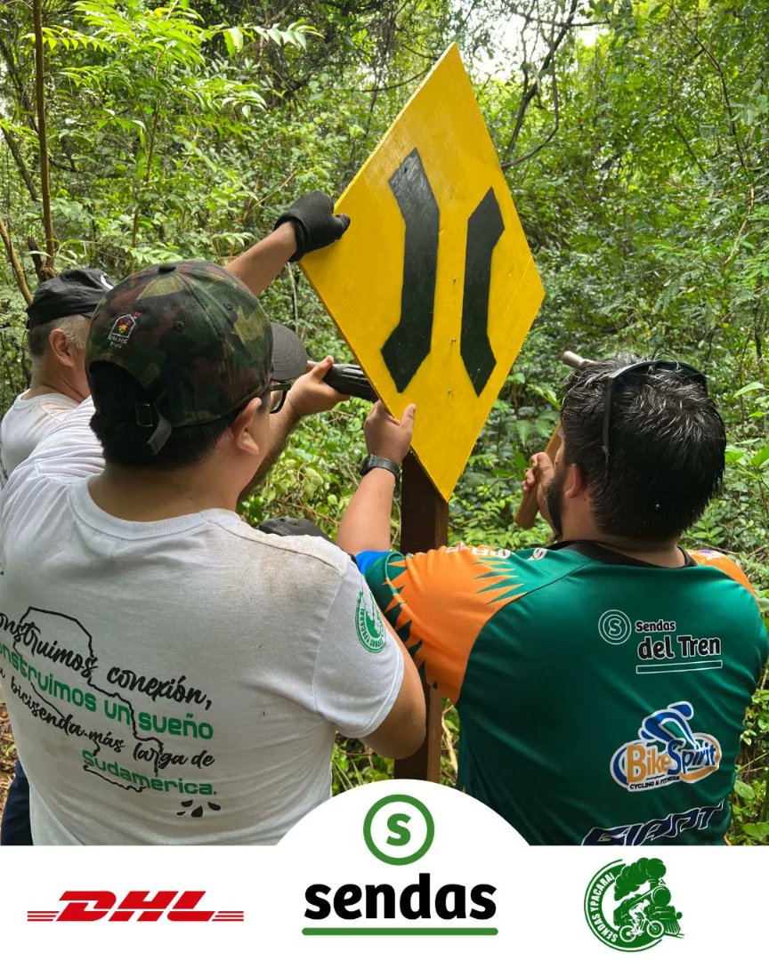 sendaspy's tweet photo. ¡Construyendo conexión! 💚
El fin de semana vivimos una jornada inolvidable en la primera Experiencia Sendas donde reconstruimos un puente de #Ypacaraí.
Agradecemos a los amigos de DHL y a todos los voluntarios que sumaron a la labor👏🏼👏🏼
#Sendaspy #SendasDelTren https://t.co/17Gs5hgtvD