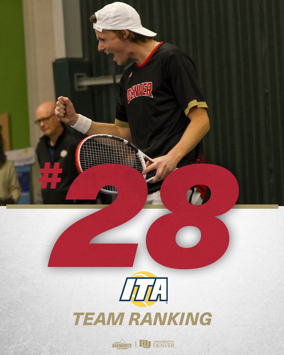 DU_MTennis's tweet photo. Turns out there was a data problem with last week's rankings, and we're actually ranked No. 28 before adding two more wins this weekend!

Updated Rankings: https://t.co/L46FQXhQ4C

#GoPios | #NCAATennis https://t.co/YwC7QFnVbu