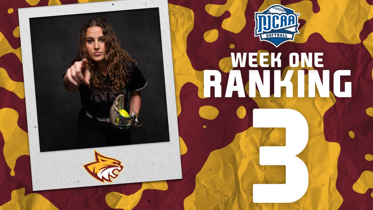 PRCCAthletics's tweet photo. With the release of today's @NJCAASoftball rankings, @PearlRiverSB has achieved a new highest ranking in program history, coming in at No. 3! The Wildcats hold an impressive 15-2 record on the year!💪

#RRR🐾 https://t.co/KBMcesvLJO