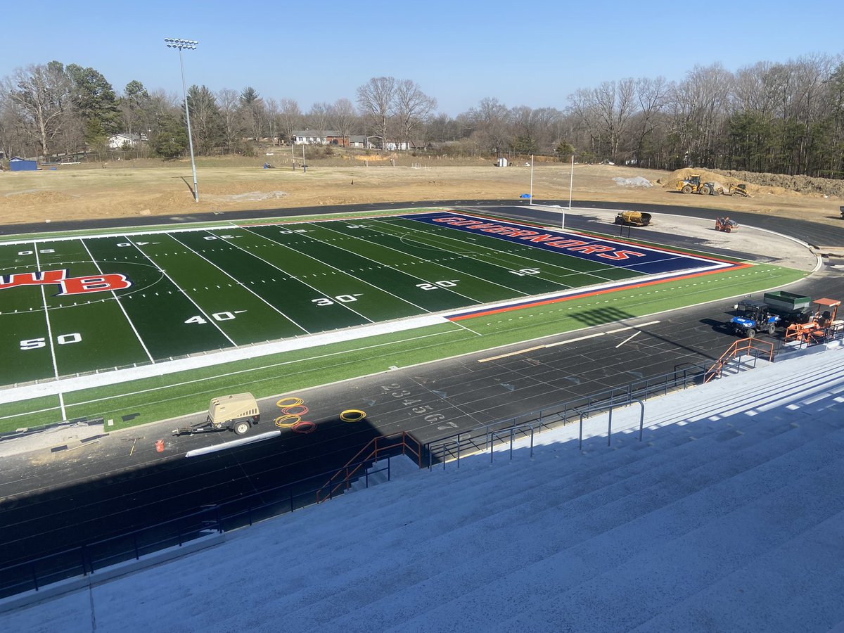 WBCoachReeves's tweet photo. Wow this is nice.  I can't wait to see it from a drone shot.  That is coming soon! https://t.co/bzm04eQKS5