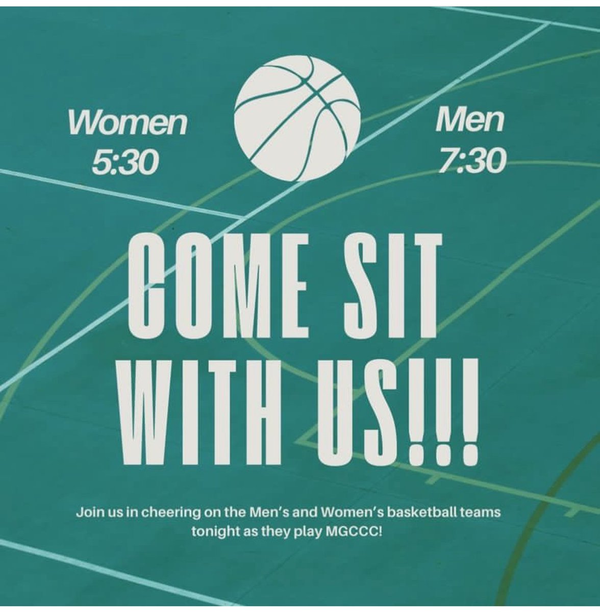 Come out and support <a href="/MCCEaglesWBB/">MCCEaglesWBB🏀</a> and <a href="/MCCEaglesBBALL/">MCCEaglesBBALL</a> with us tonight!! We'll see you there!!