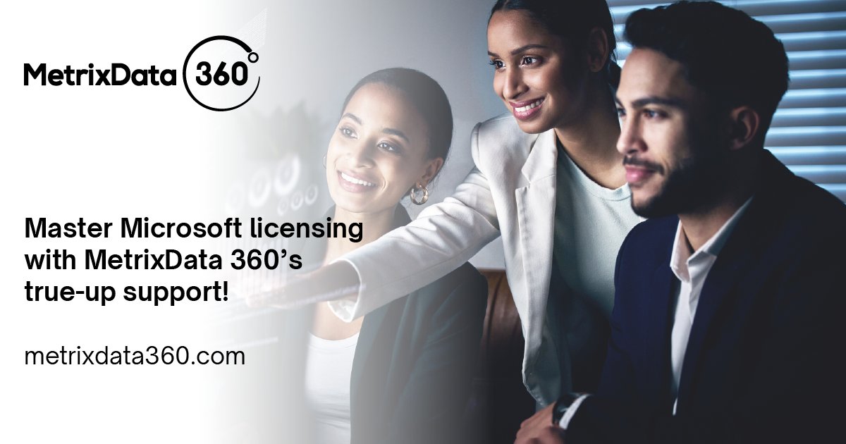 metrixdata360's tweet image. Master Microsoft licensing with #MetrixData 360’s True-Up support! Empower your IT department with solutions for navigating complexities. Learn more. #MicrosoftMastery #ITEmpowerment

hubs.li/Q02hk06g0