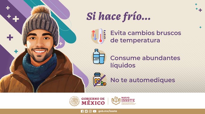 Issste_Campeche's tweet image. Si hace frío, #SoyHombreYMeCuido: 
✅ #LávateLasManos frecuentemente 
✅ Mantén la #SanaDistancia 
✅ Usa el #EstornudoDeEtiqueta #MesDeLaSaludDelHombre
