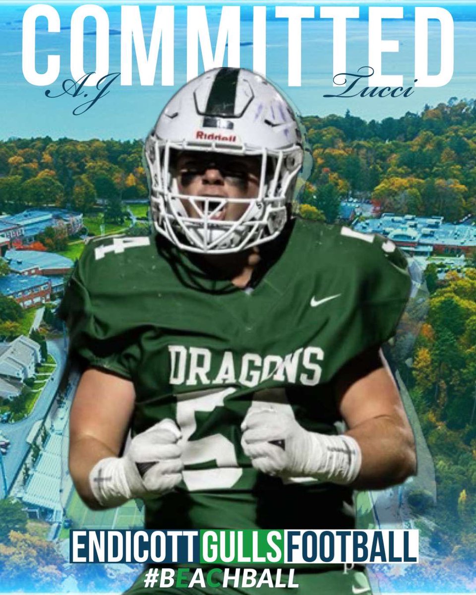 I am blessed to be continuing my athletic and academic career at Endicott College. I would like to thank my family, teammates and coaches for everything they have done for me.#Beachball @CoachSqualli @CoachMcGonagle @CoachBracken @_CoachRossi @CoachArduino @CwallFootball