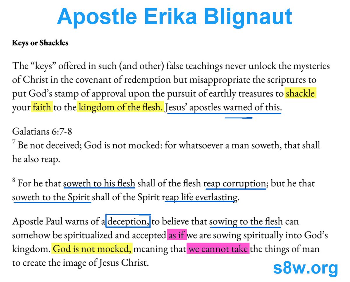 apostlejohn's tweet photo. Be not deceived by those who say they love Jesus while building with the tools of the world. 

God is not mocked.

https://t.co/bmg3qY63vI

#Christianity #education #restoration #truth #Jesus #Prophecy #EndTimes #HolySpirit #bible https://t.co/QKSwWdil4Q