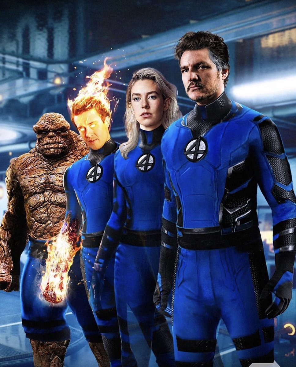 Describe #TheFantasticFour cast

(Art by artoftimetravel)